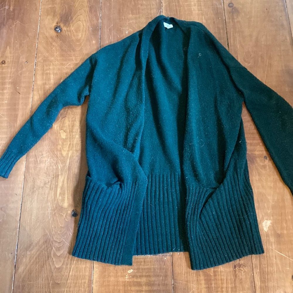 Dark green cardigan so soft!